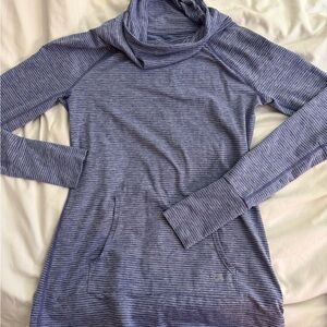 GAP Women's Long Sleeve Striped Top - Blue